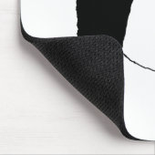 I Lieben — Schwarz-weiße gelbliche Schwallkühe Mousepad (Ecke)