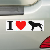 I Liebeneapolitanischer Mastiffs-Autoaufkleber Autoaufkleber (Auf Auto)
