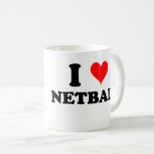 I LiebeNetball Kaffeetasse (VorderseiteRechts)