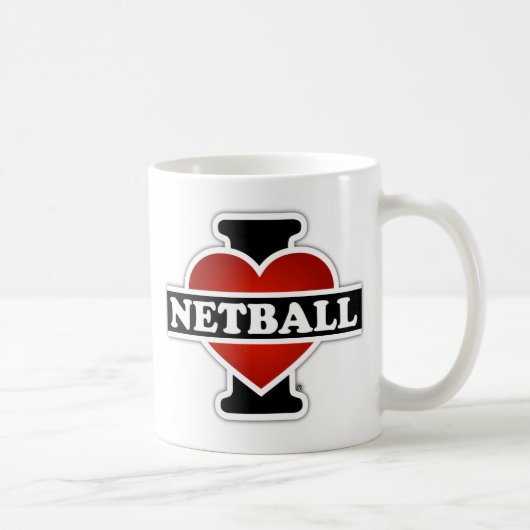 I LiebeNetball Kaffeetasse (Rechts)