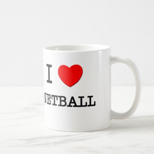 I LiebeNetball Kaffeetasse (Rechts)