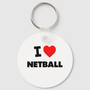 I LiebeNetball Schlüsselanhänger