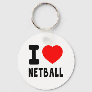 I LiebeNetball Schlüsselanhänger
