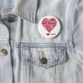 I Liebenetball-Wort-Kunst-Entwurf Button (Beispiel)