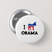 I Liebeobama-Esel-Knopf Button (Vorne & Hinten)