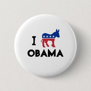 I Liebeobama-Esel-Knopf Button