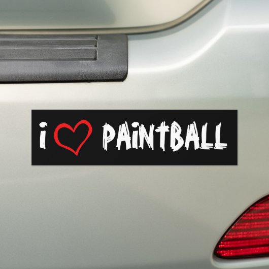 I LiebePaintball Autoaufkleber (Auf Auto)