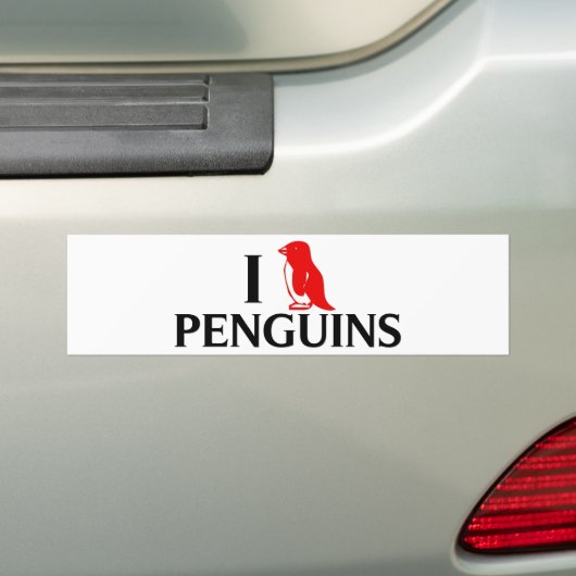 I LiebePenguins Autoaufkleber (Auf Auto)
