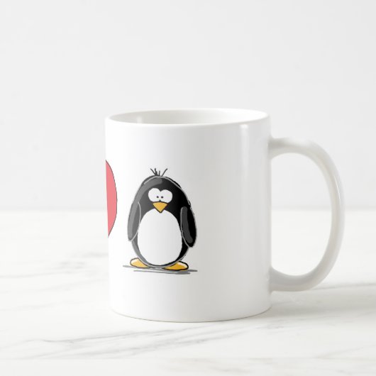 I LiebePenguins Kaffeetasse (Rechts)