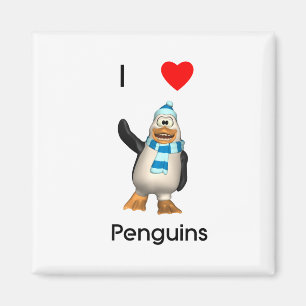 I LiebePenguins Magnet