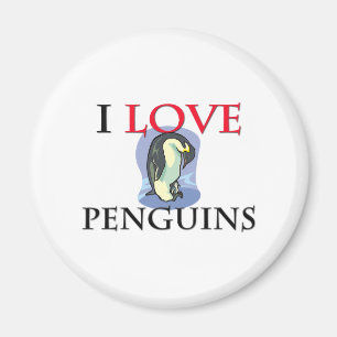 I LiebePenguins Magnet