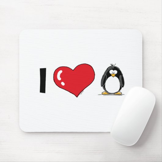 I LiebePenguins Mousepad (Mit Mouse)
