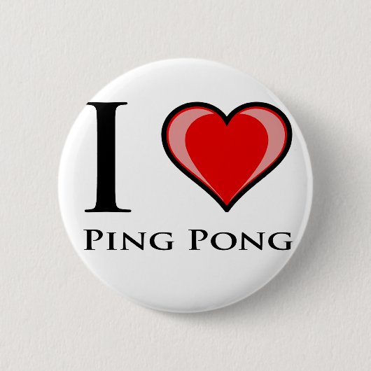 I LiebePing Pong Button (Vorderseite)
