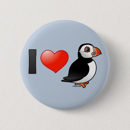 I LiebePuffins Button (Vorderseite)