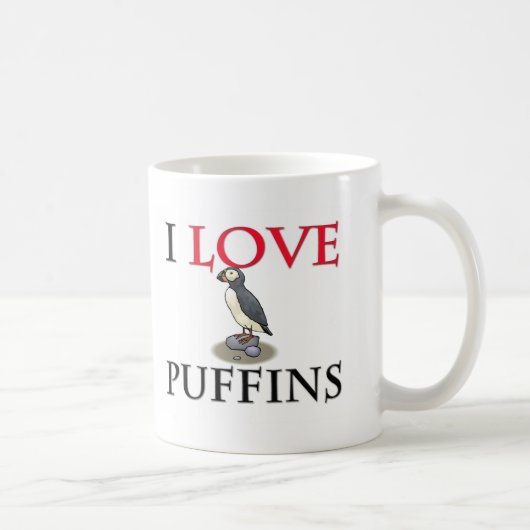 I LiebePuffins Kaffeetasse (Rechts)