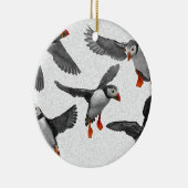 I LiebePuffins! Keramik Ornament (Rechts)