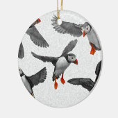 I LiebePuffins! Keramik Ornament (Links)