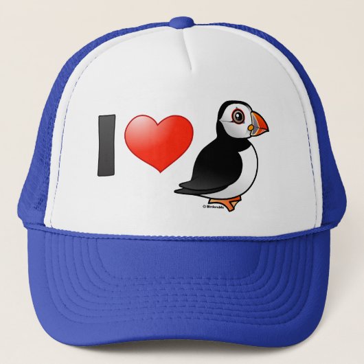 I LiebePuffins Truckerkappe (Vorderseite)