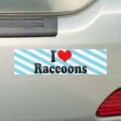 I LiebeRaccoons Autoaufkleber (Auf Auto)