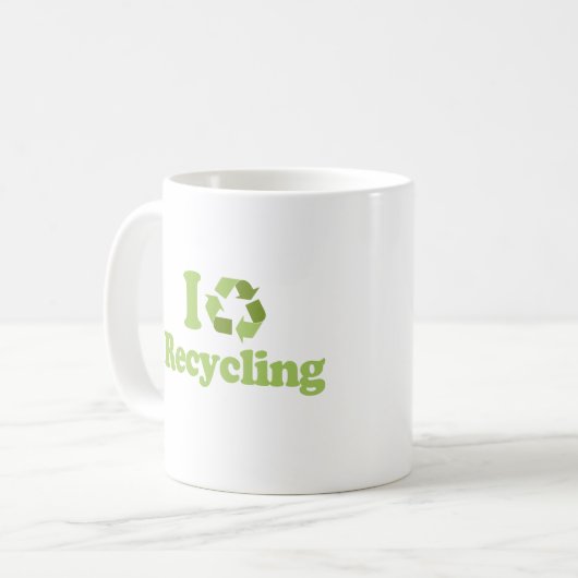 I Lieberecyceln Kaffeetasse (Vorderseite Links)