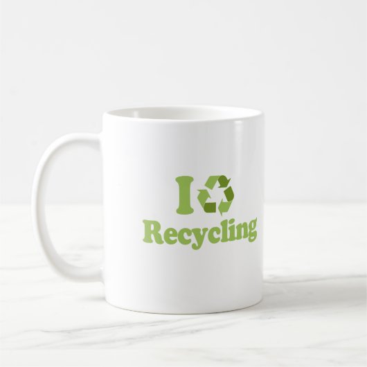 I Lieberecyceln Kaffeetasse (Links)