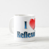 I Liebereflexology-Tasse Kaffeetasse (Vorderseite Links)
