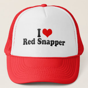 I Lieberote Snapper Truckerkappe
