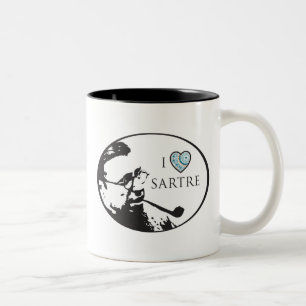 I Liebesartre-Tasse Zweifarbige Tasse