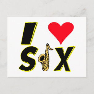 I LiebeSax Postkarte