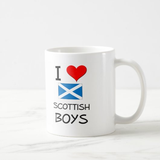 I Liebescottish-Jungen Kaffeetasse (Rechts)