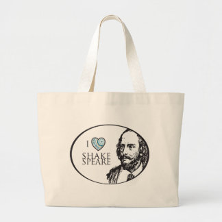 I Liebeshakespeare-Taschen-Tasche Jumbo Stoffbeutel