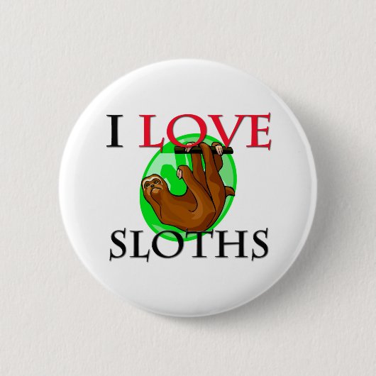 I LiebeSloths Button (Vorderseite)