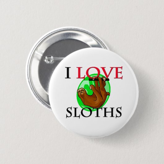 I LiebeSloths Button (Vorne & Hinten)