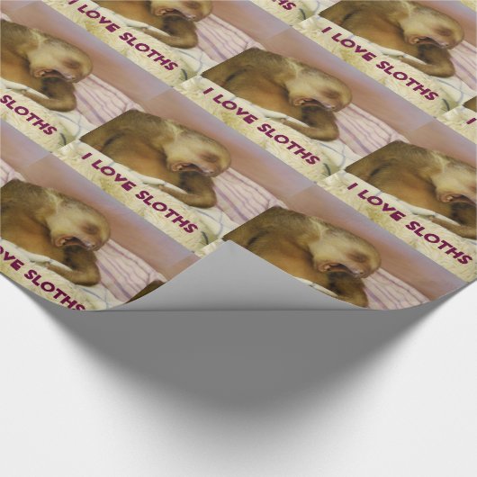 I LiebeSloths Geschenkpapier (Ecke)