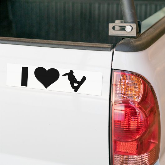 I LiebeSnowboarding Autoaufkleber (Auf Lkw)