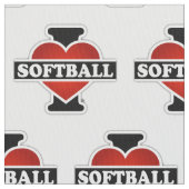 I LiebeSoftball Stoff (Nahaufnahme)
