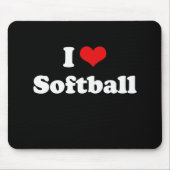 I Liebesoftball-T-Shirt Mousepad (Vorne)