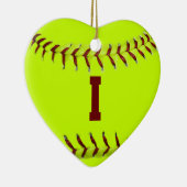 I Liebesoftball-Verzierung Keramikornament (Rechts)