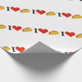 I LiebeTacos für Taco-Liebhaber Geschenkpapier (Ecke)
