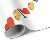 I LiebeTacos für Taco-Liebhaber Geschenkpapier (Rolleneckpunkt)