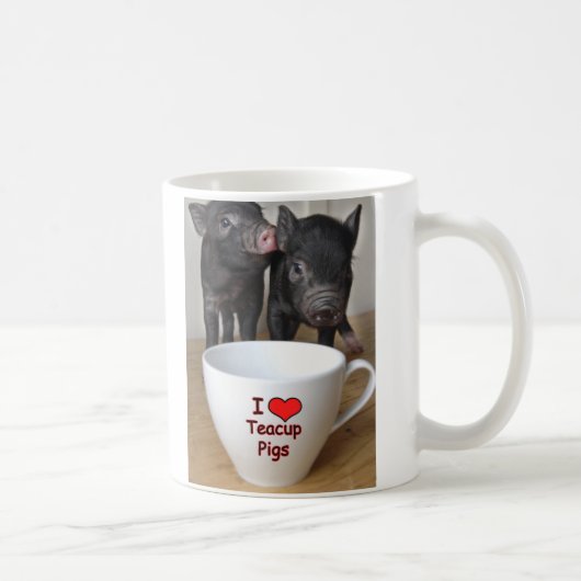 I Liebeteacup-Schwein-Tasse Kaffeetasse (Rechts)