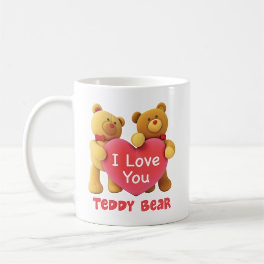 I Liebeteddy-Bär Kaffeetasse (Links)