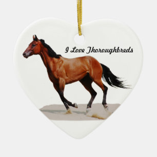 I Liebethoroughbreds-Verzierung Keramikornament