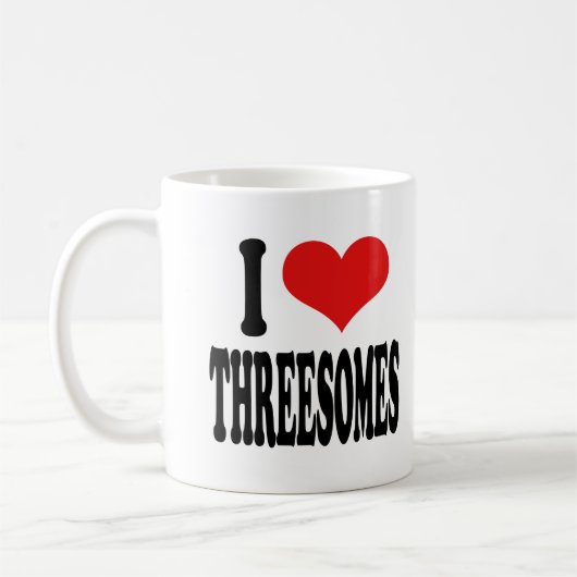 I LiebeThreesomes Kaffeetasse (Links)