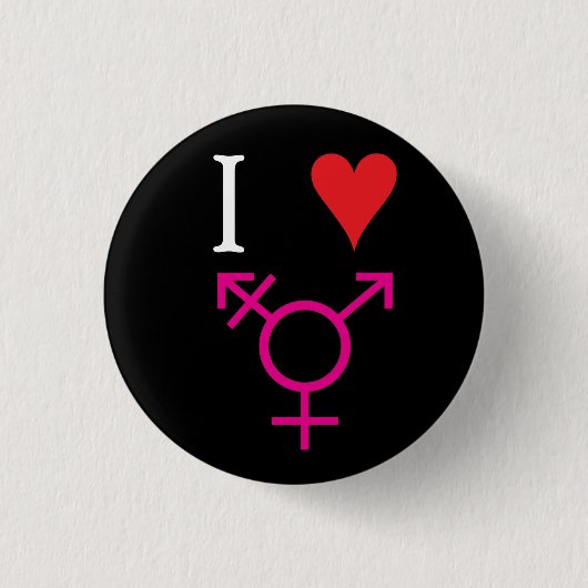 I LiebeTransgender Button (Vorderseite)