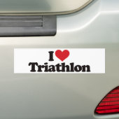 I LiebeTriathlon Autoaufkleber (Auf Auto)