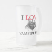 I Liebevampire-Schläger Mattglas Bierglas (VorderseiteRechts)