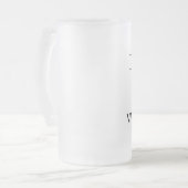 I Liebevampire-Schläger Mattglas Bierglas (Vorderseite Links)