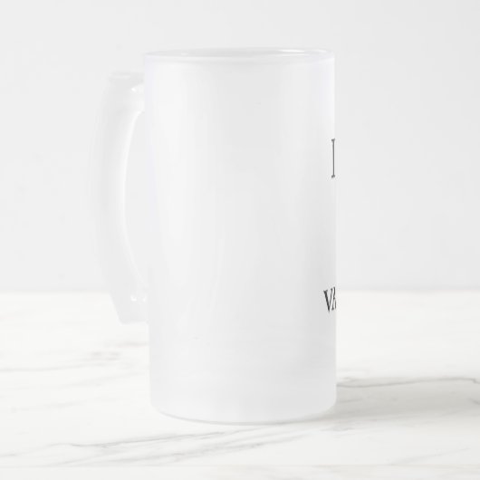 I Liebevampire-Schläger Mattglas Bierglas (Vorderseite Links)