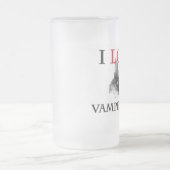 I Liebevampire-Schläger Mattglas Bierglas (Mittel)